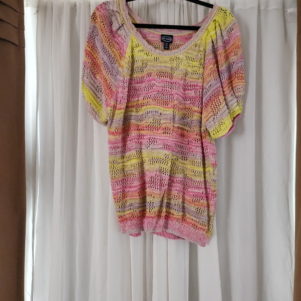 Scoop ombre top beautiful color xxl